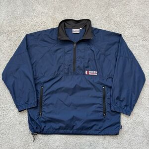 Vintage Alien Workshop Skate Nylon Anorak Windbreaker Jacket Medium Blue USA